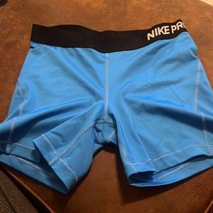 Blue Nike pros- large (longer inseam)